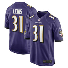 Jamal Lewis Baltimore Ravens Retired Player Game Jersey - Purple sale