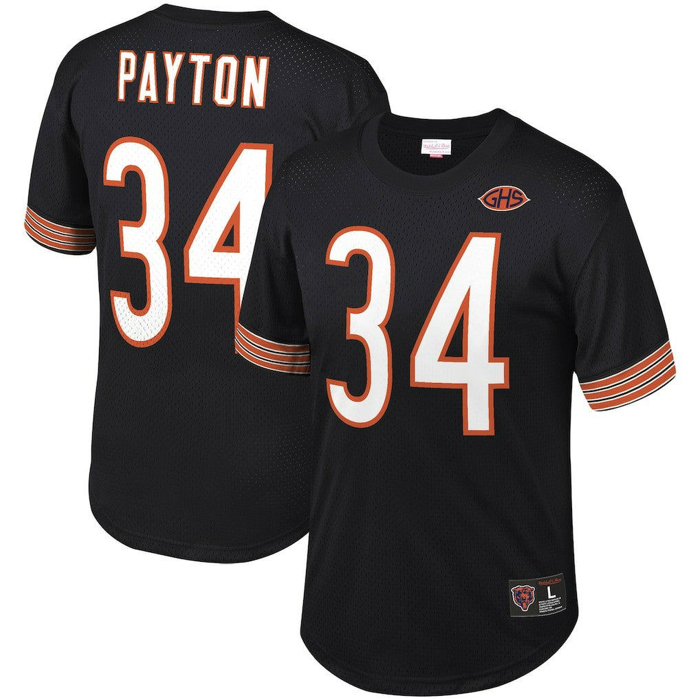 Walter Payton Chicago Bears Retired Player Name & Number Mesh Top - Black cheap