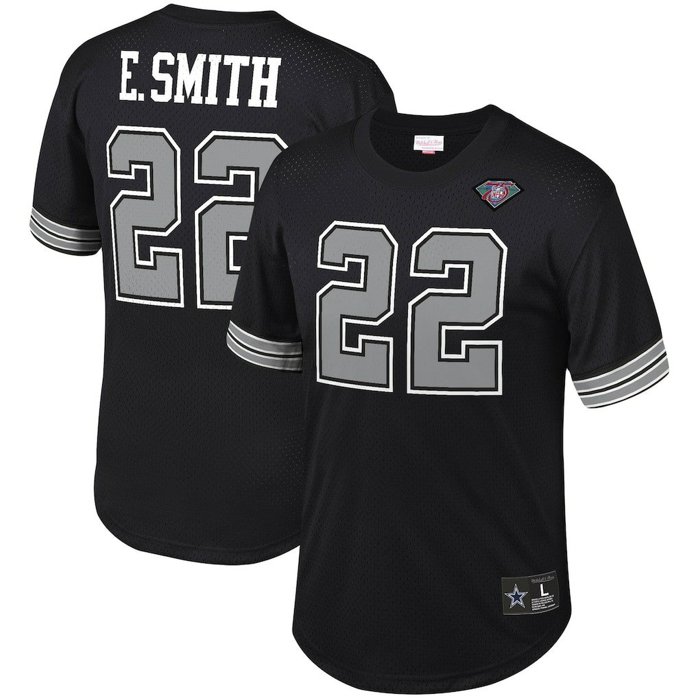 Emmitt Smith Dallas Cowboys Retired Player Name & Number Mesh Top - Black online