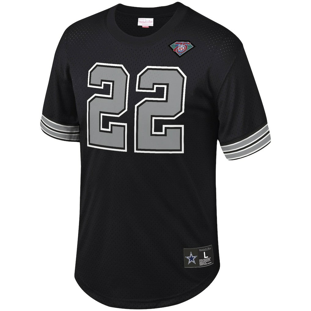 Emmitt Smith Dallas Cowboys Retired Player Name & Number Mesh Top - Black online
