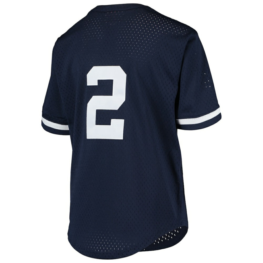 Derek Jeter New York Yankees Youth Cooperstown Collection Mesh Batting Practice Jersey Navy