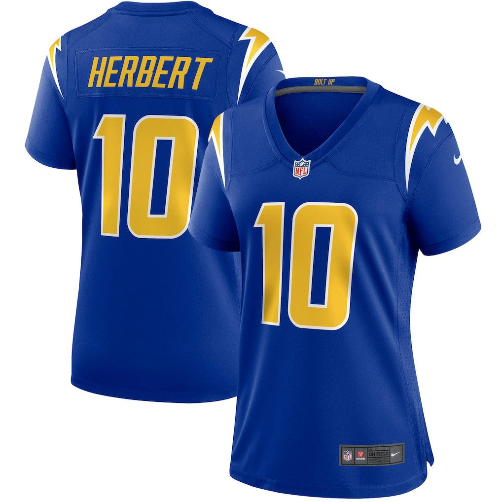 Justin Herbert Los Angeles Chargers Women's Game Jersey - Royal outlet