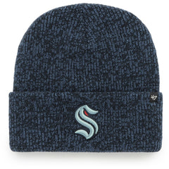 Seattle Kraken '47 Brain Freeze Cuffed Knit Hat - Deep Sea Blue Hats