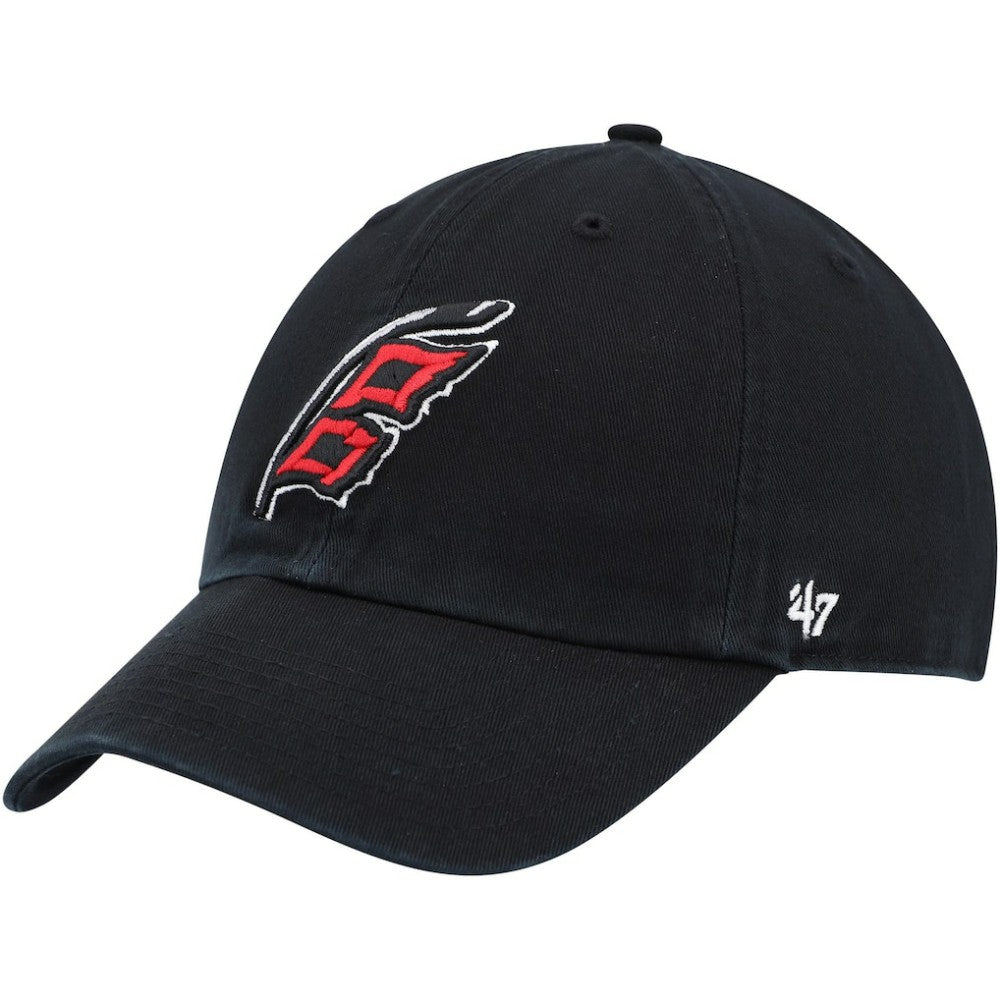 Carolina Hurricanes '47 Alternate Logo Clean Up Adjustable Hat - Black Hats