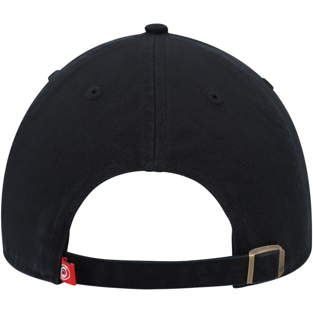 Carolina Hurricanes '47 Alternate Logo Clean Up Adjustable Hat - Black Hats