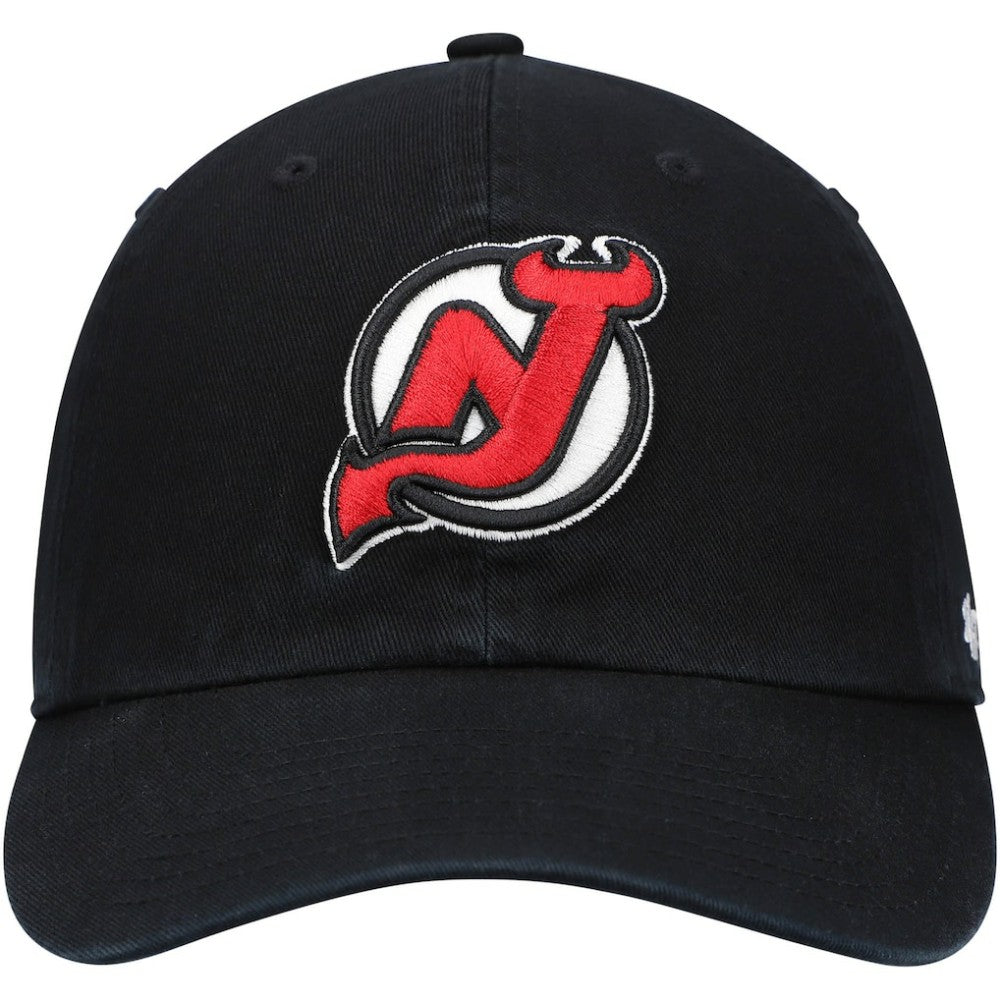 New Jersey Devils '47 Primary Logo Clean Up Adjustable Hat - Black Jerseys