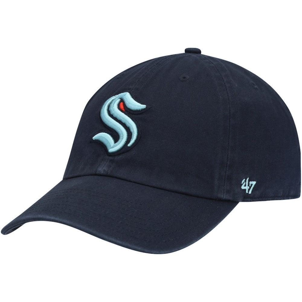 Seattle Kraken '47 Clean Up Adjustable Hat - Deep Sea Blue Hats