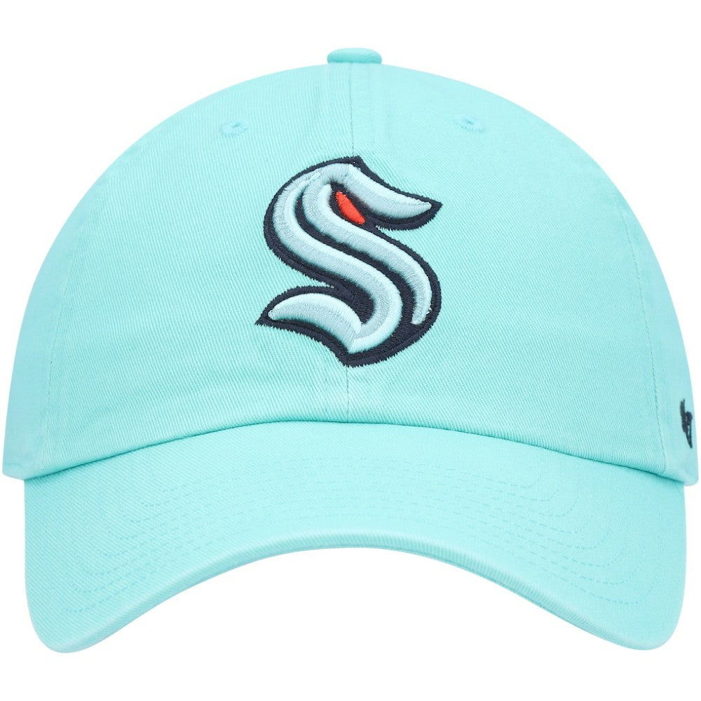 Seattle Kraken '47 Logo Clean Up Adjustable Hat - Light Blue Hats