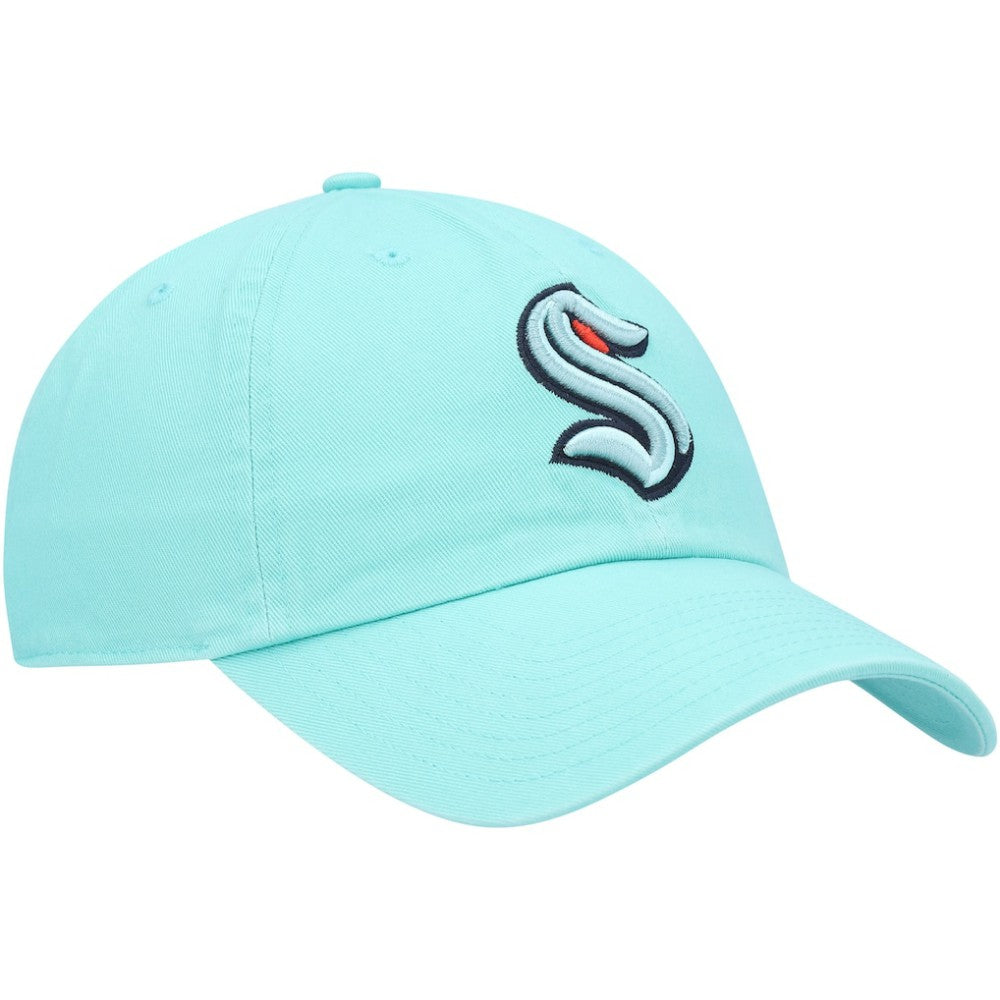 Seattle Kraken '47 Logo Clean Up Adjustable Hat - Light Blue Hats