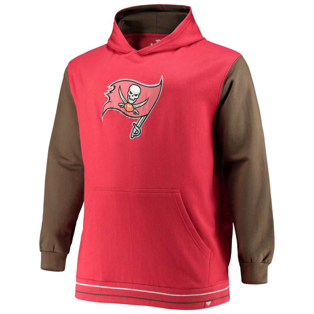 Tampa Bay Buccaneers Big & Tall Block Party Pullover Hoodie - Red/Pewter for sale