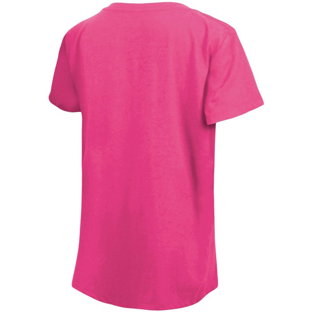 Washington Nationals Girl's Youth Jersey Stars V-Neck T-Shirt Pink