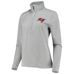 Tampa Bay Buccaneers Vineyard Vines Women's Sankaty Shep Half-Zip Pullover Top - Heather Gray for sale