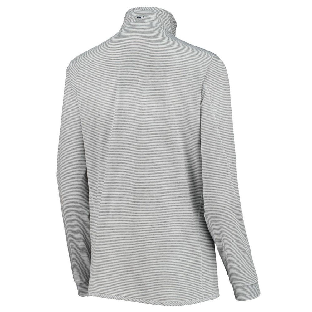Tampa Bay Buccaneers Vineyard Vines Women's Sankaty Shep Half-Zip Pullover Top - Heather Gray for sale