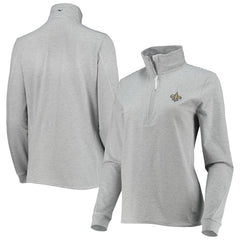 New Orleans Saints Vineyard Vines Women's Sankaty Shep Half-Zip Pullover Top - Heather Gray sale