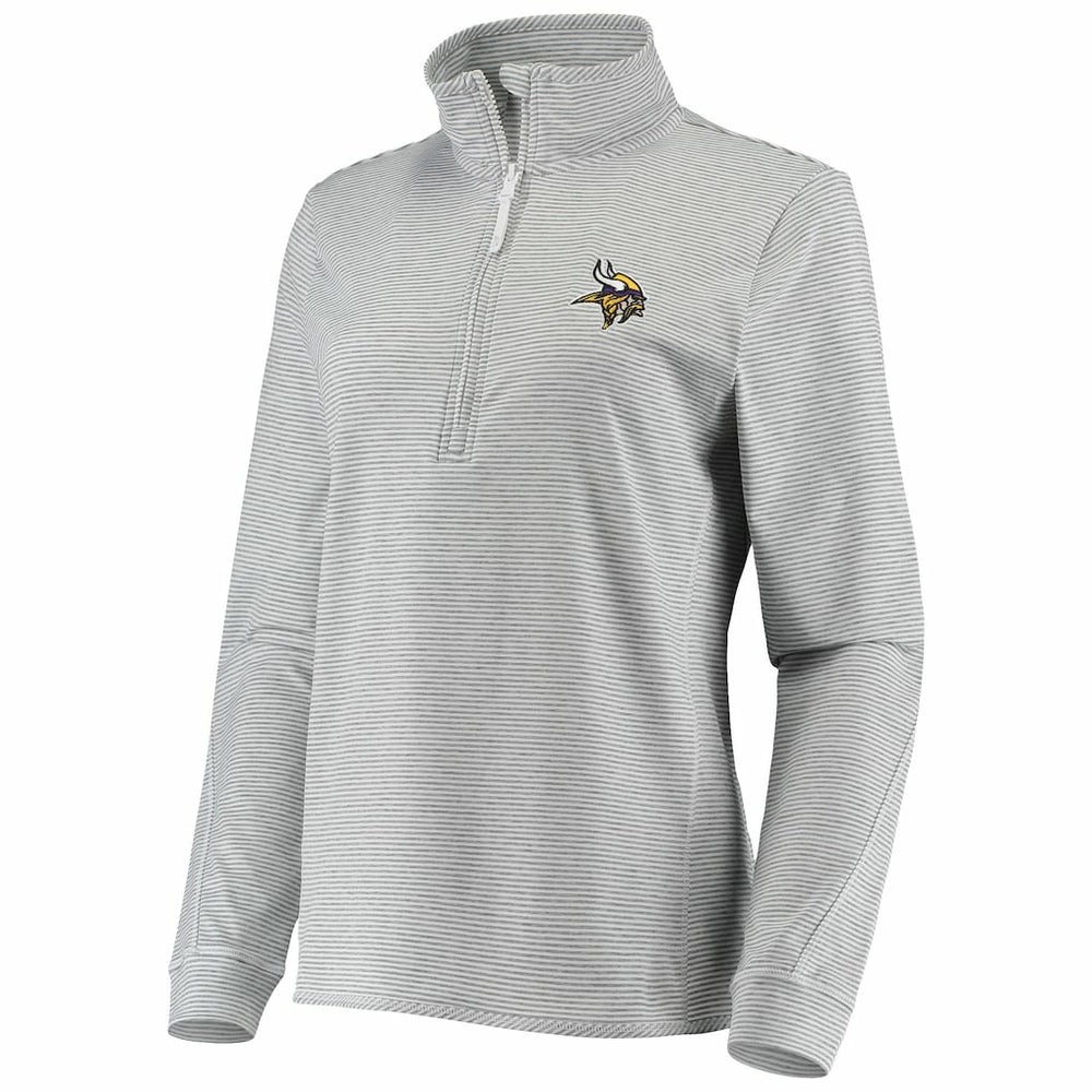 Minnesota Vikings Vineyard Vines Women's Sankaty Shep Half-Zip Pullover Top - Heather Gray sale