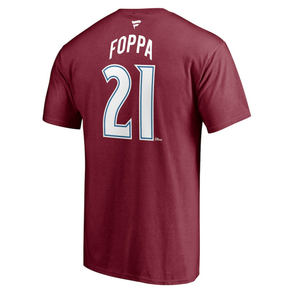 Peter Forsberg Colorado Avalanche Fanatics Authentic Stack Retired Player Nickname & Number T-Shirt - Burgundy T-shirts