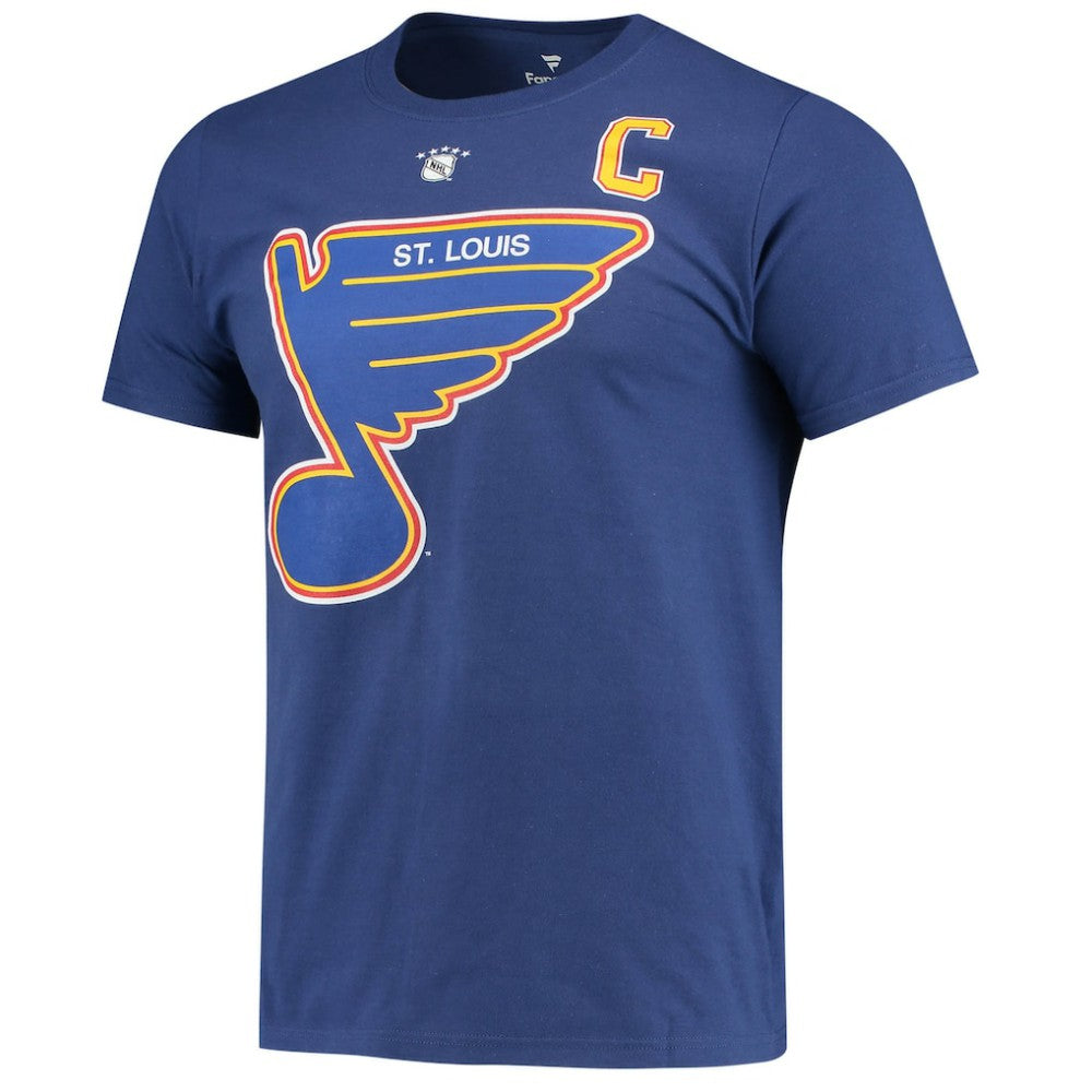Wayne Gretzky St. Louis Blues Fanatics Authentic Stack Retired Player Nickname & Number T-Shirt - Blue T-shirts