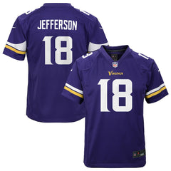 Justin Jefferson Minnesota Vikings Youth Game Jersey - Purple outlet