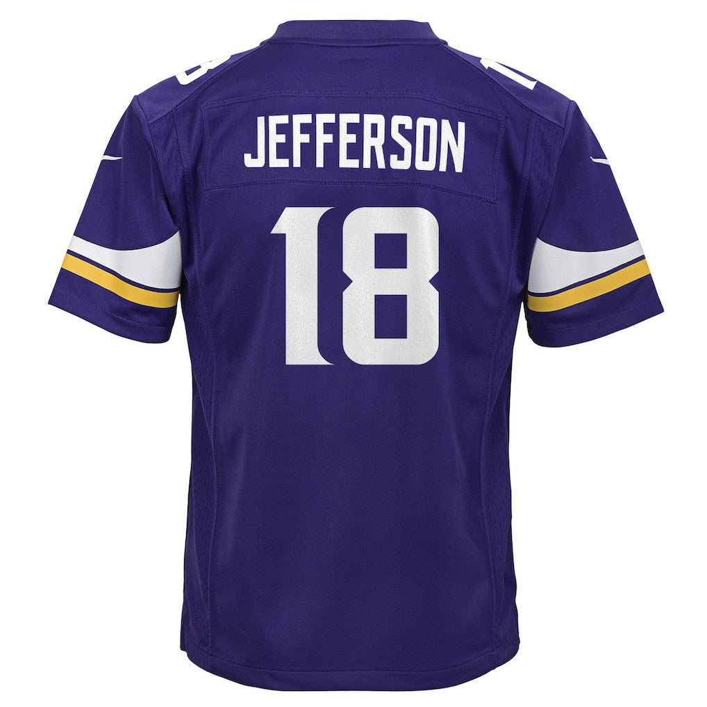 Justin Jefferson Minnesota Vikings Youth Game Jersey - Purple outlet