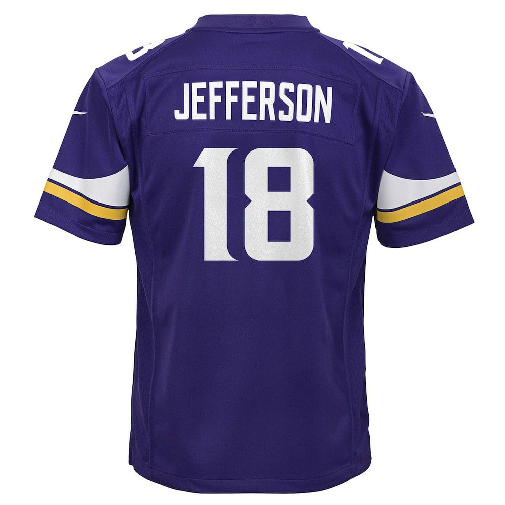 Justin Jefferson Minnesota Vikings Youth Game Jersey - Purple outlet
