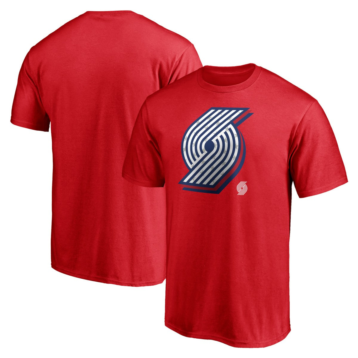 Portland Trail Blazers Red White & Team T-Shirt - Red for sale