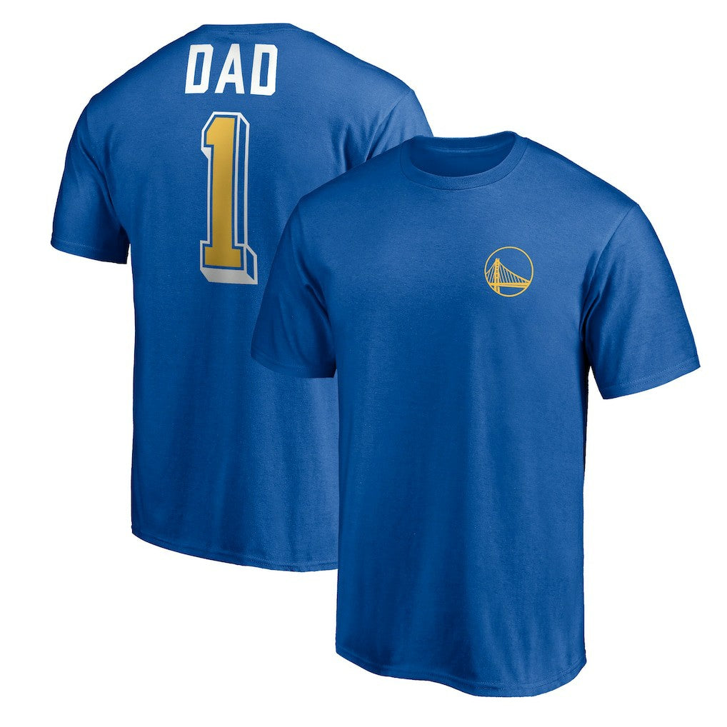 Golden State Warriors Number One Dad T-Shirt sale - Royal discount