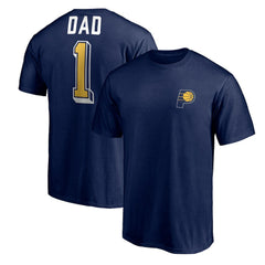 Indiana Pacers Number One Dad T-Shirt - Navy shop