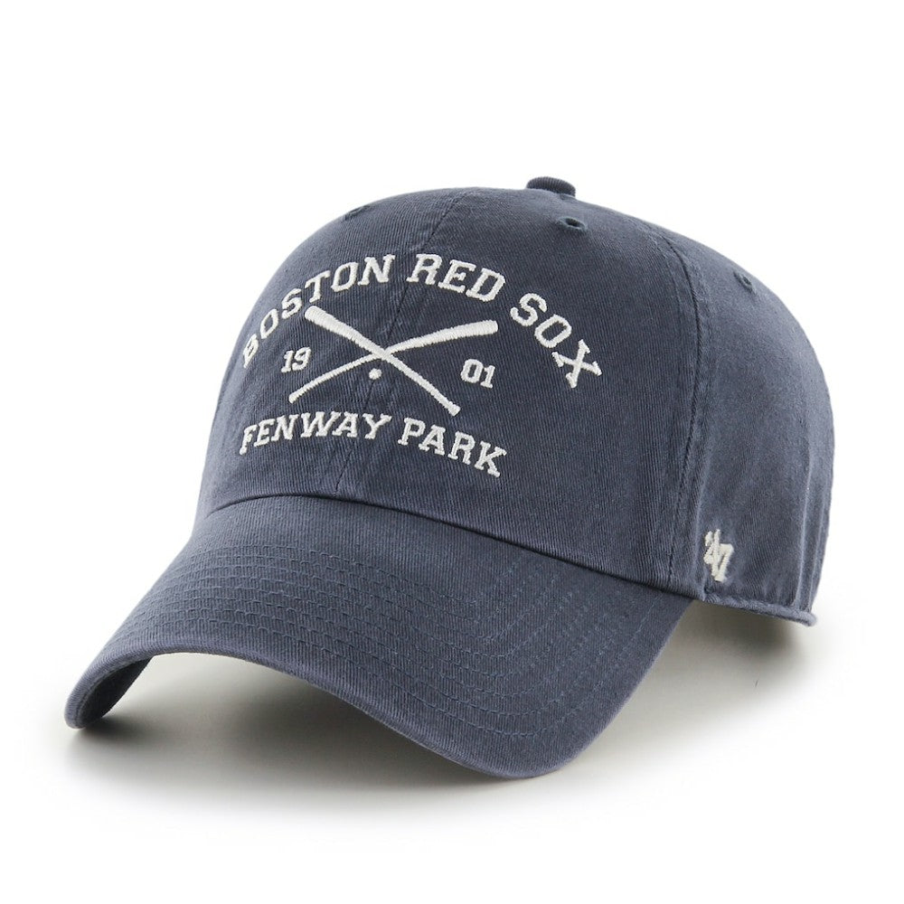 Boston Red Sox Cross Bats Clean Up Adjustable Hat Blue