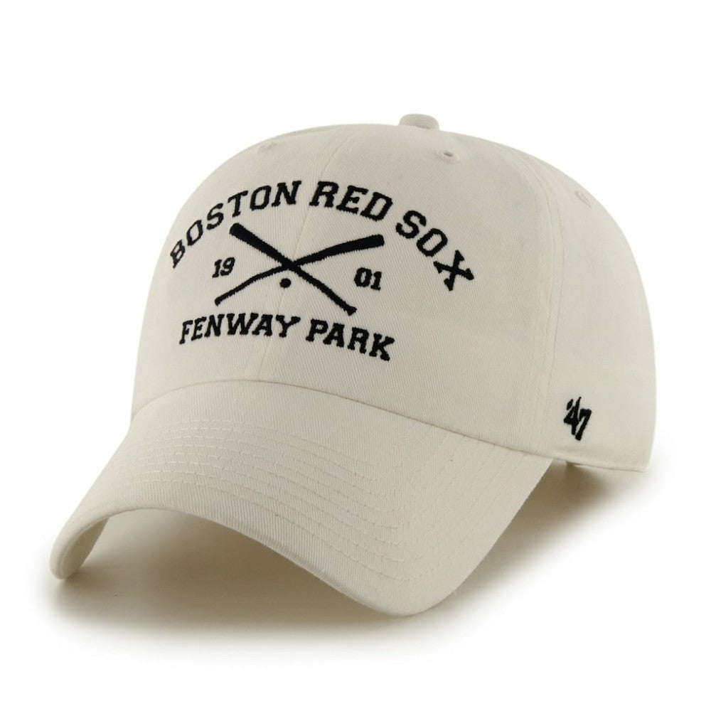 Boston Red Sox Cross Bats Clean Up Adjustable Hat White