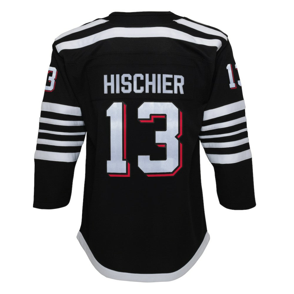 Nico Hischier New Jersey Devils Youth 2021/22 Alternate Premier Player Jersey - Black Jerseys