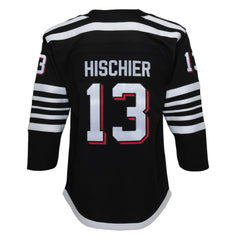 Nico Hischier New Jersey Devils Youth 2021/22 Alternate Premier Player Jersey - Black Jerseys