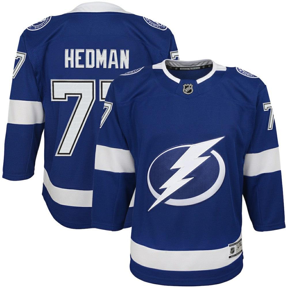 Victor Hedman Tampa Bay Lightning Youth Home Premier Player Jersey - Blue Jerseys
