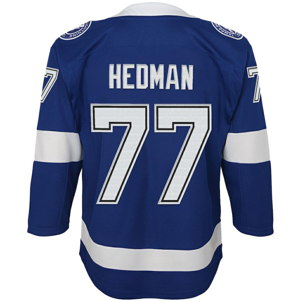 Victor Hedman Tampa Bay Lightning Youth Home Premier Player Jersey - Blue Jerseys