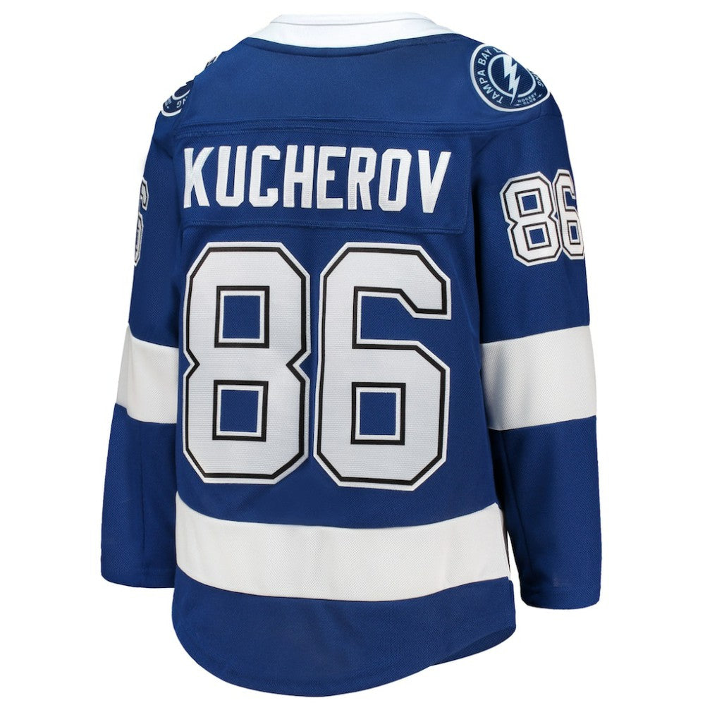 Nikita Kucherov Tampa Bay Lightning Youth Home Premier Player Jersey - Blue Jerseys