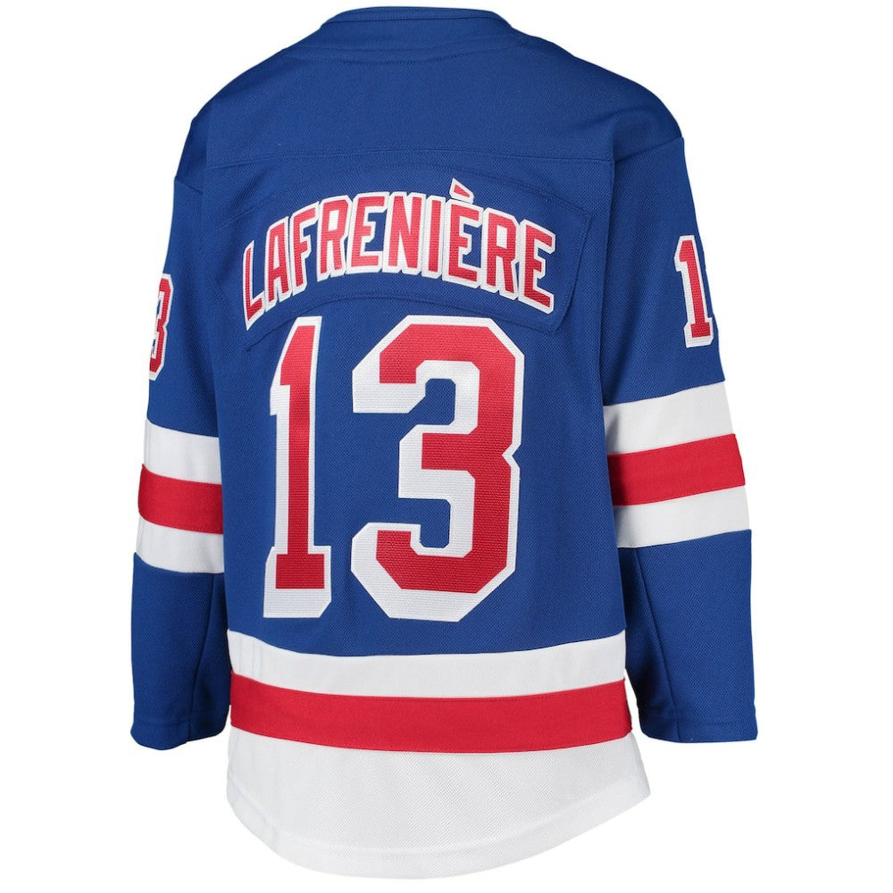 Alexis Lafreniere New York Rangers Youth Home Premier Player Jersey - Blue Jerseys