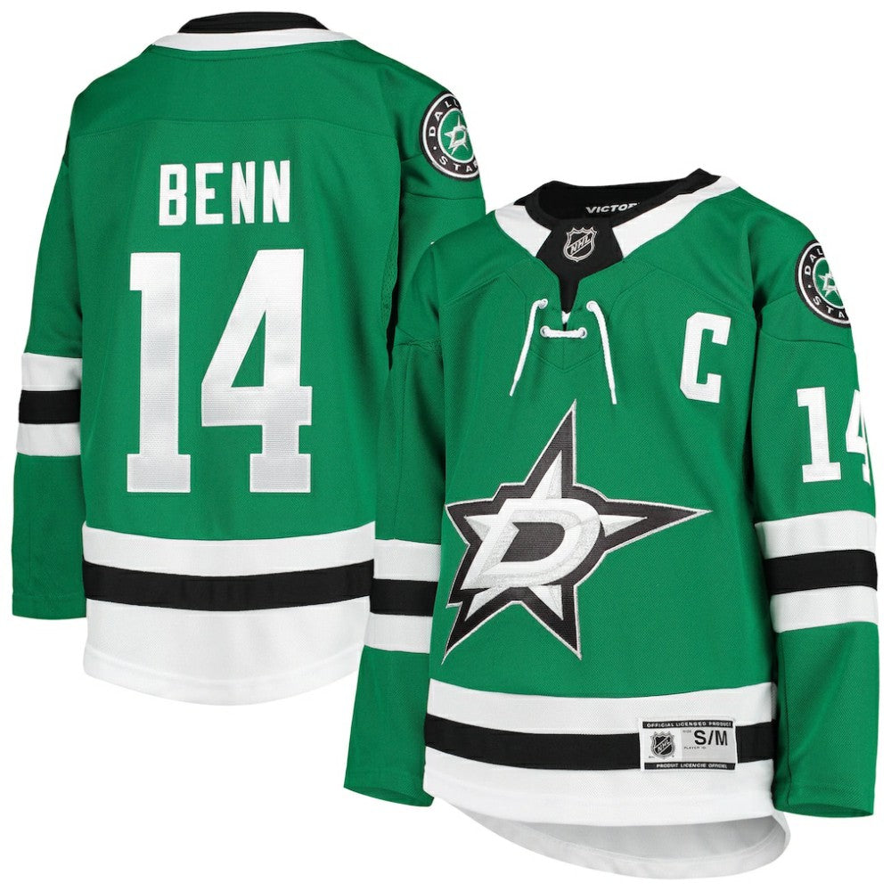 Jamie Benn Dallas Stars Youth Home Premier Player Jersey - Kelly Green Jerseys