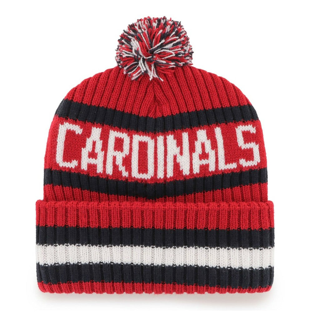St. Louis Cardinals Bering Cuffed Knit Hat with Pom Red