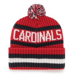 St. Louis Cardinals Bering Cuffed Knit Hat with Pom Red