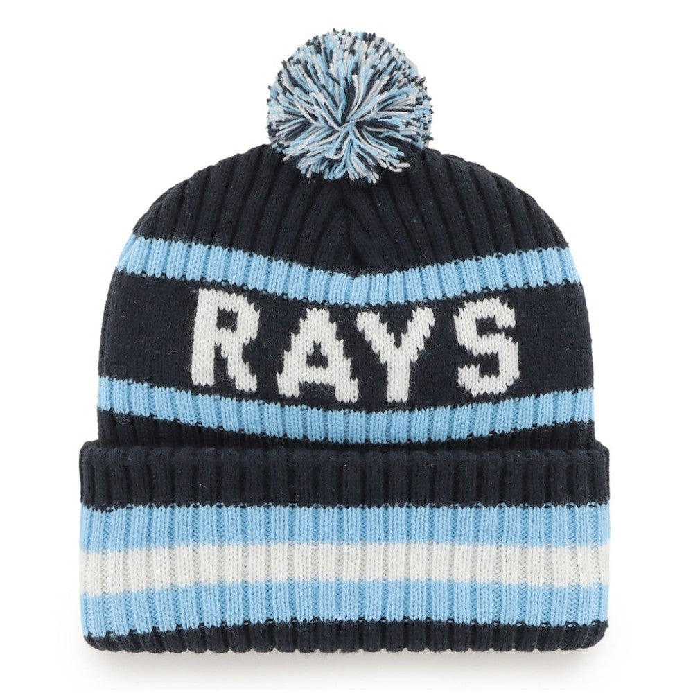Tampa Bay Rays Bering Cuffed Knit Hat with Pom Navy
