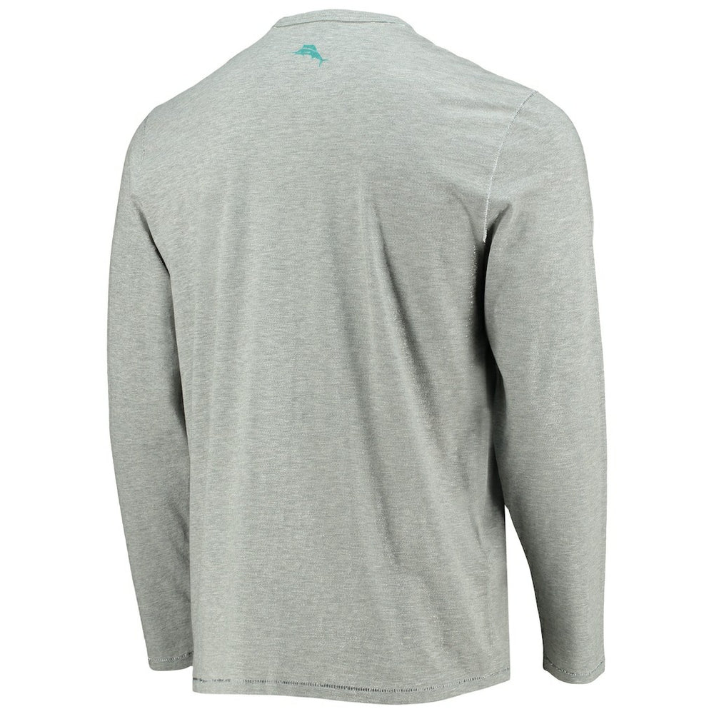 Miami Dolphins Sport Lei Pass Long Sleeve T-Shirt - Heathered Gray discount