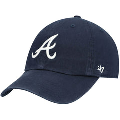 Atlanta Braves Youth Team Logo Clean Up Adjustable Hat Navy