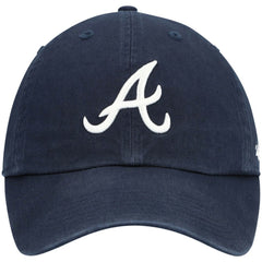 Atlanta Braves Youth Team Logo Clean Up Adjustable Hat Navy