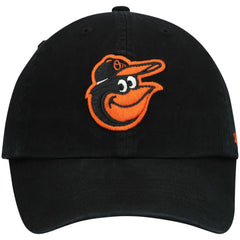 Baltimore Orioles Youth Team Logo Clean Up Adjustable Hat Black