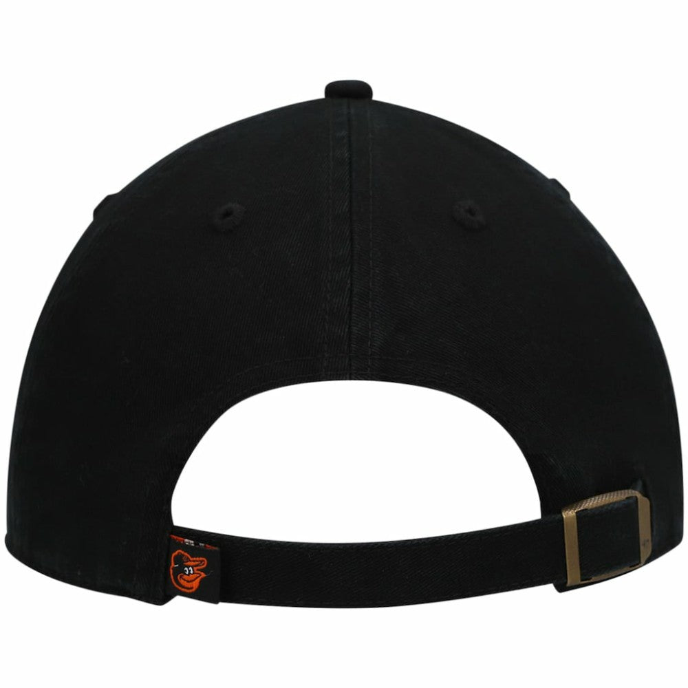 Baltimore Orioles Youth Team Logo Clean Up Adjustable Hat Black