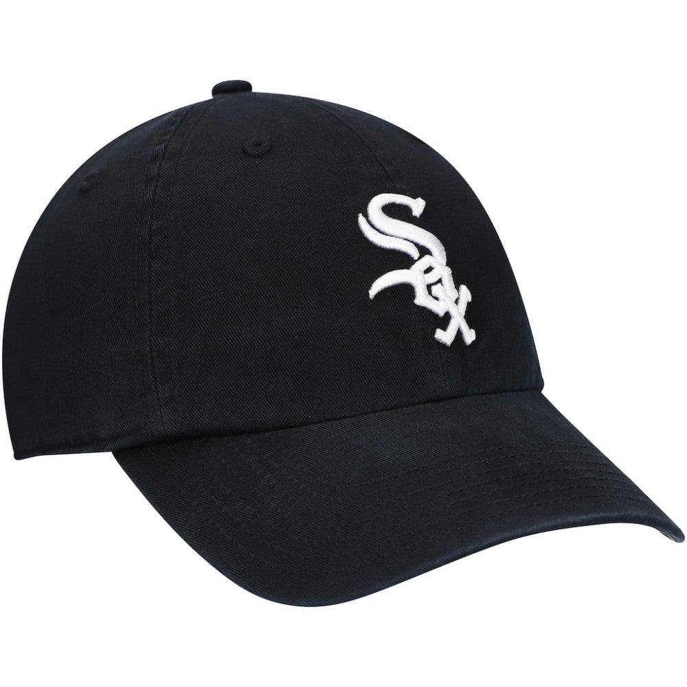 Chicago White Sox Youth Team Logo Clean Up Adjustable Hat Black