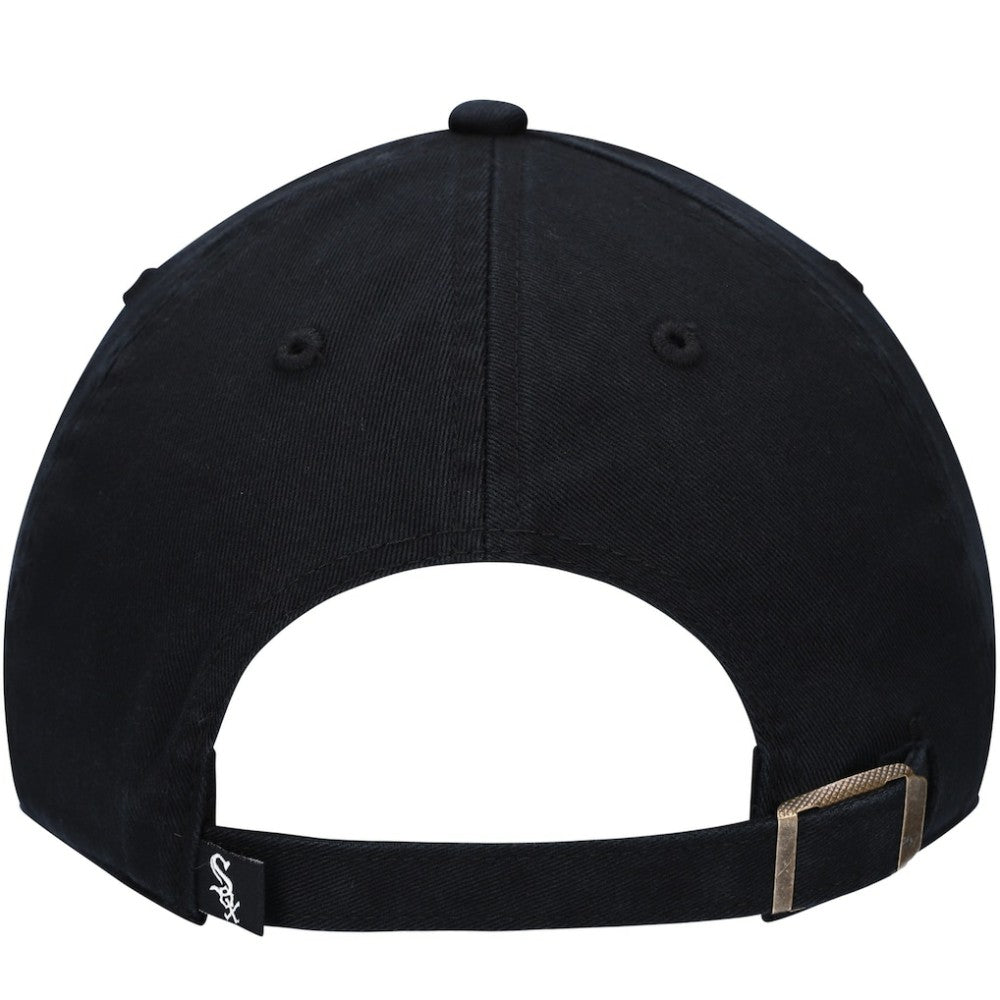 Chicago White Sox Youth Team Logo Clean Up Adjustable Hat Black