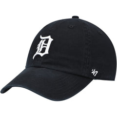 Detroit Tigers Youth Team Logo Clean Up Adjustable Hat Black
