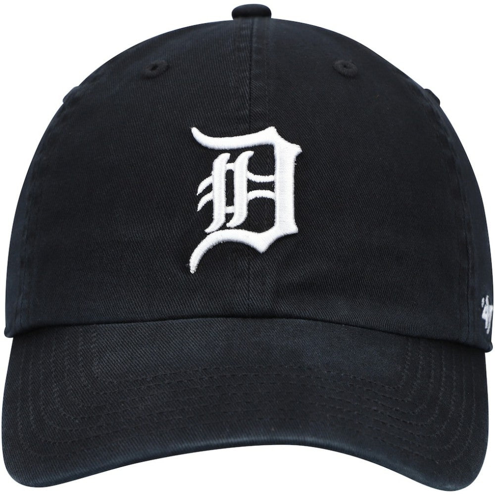 Detroit Tigers Youth Team Logo Clean Up Adjustable Hat Black