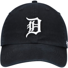 Detroit Tigers Youth Team Logo Clean Up Adjustable Hat Black