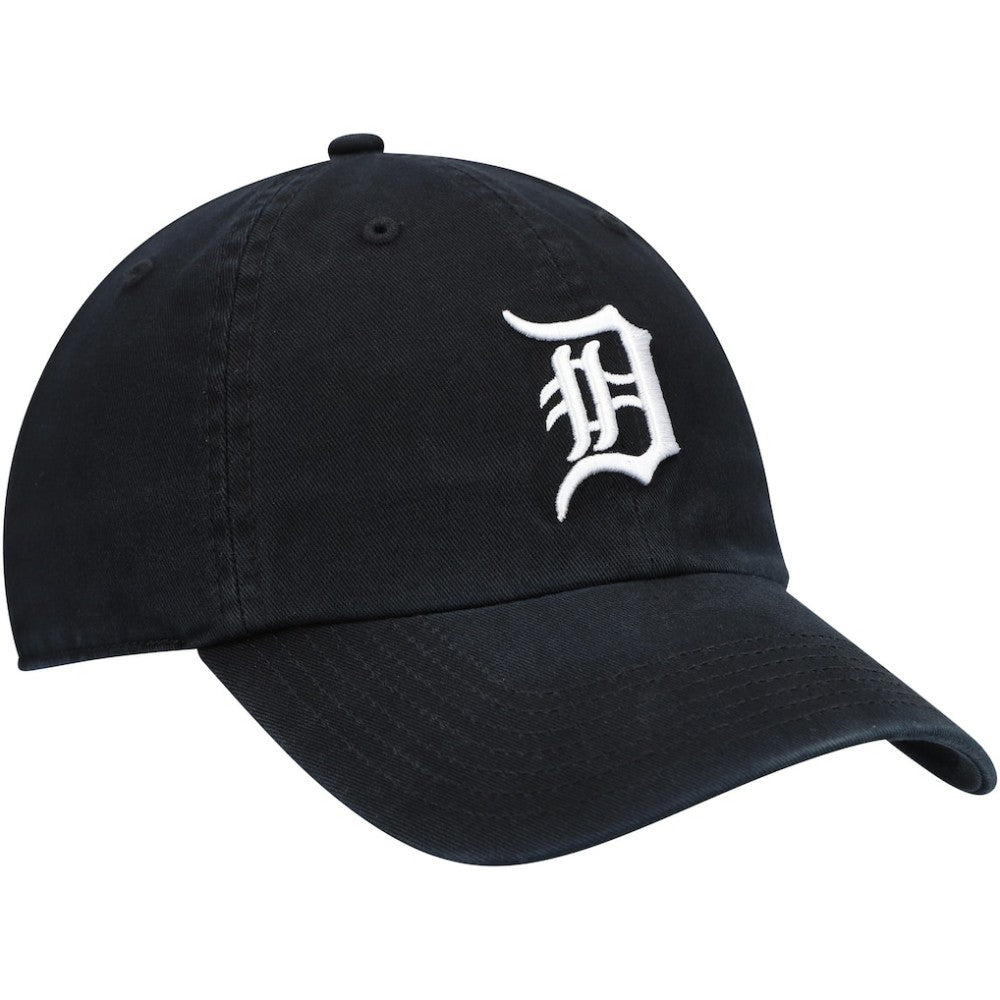 Detroit Tigers Youth Team Logo Clean Up Adjustable Hat Black